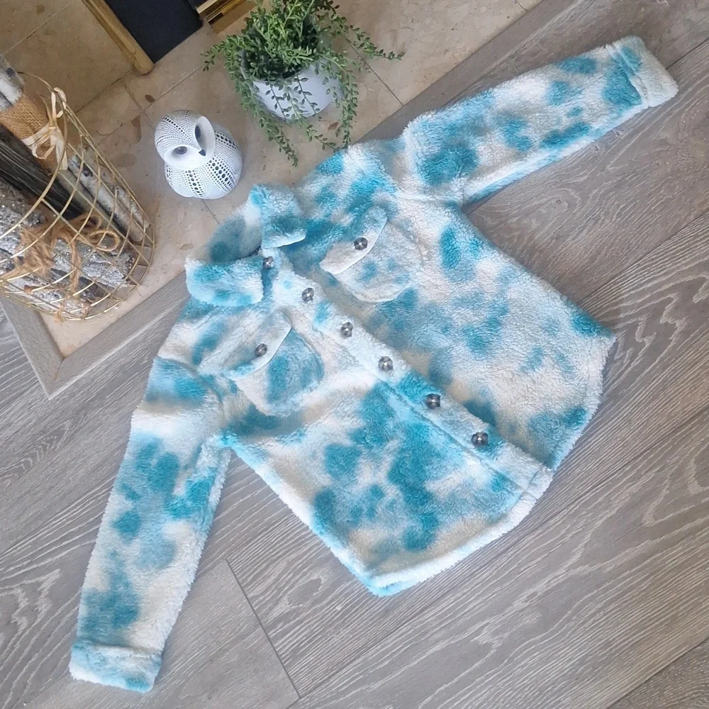 Fuzzy Button Up - Picture 1 of 10